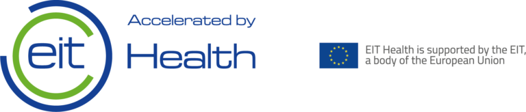 ADVITOS wird von EIT Health unterstützt. EIT Health ist ein von der Europäischen Union gefördertes Netzwerk der führenden Innovatoren im Gesundheitsbereich. Logo EIT Health.